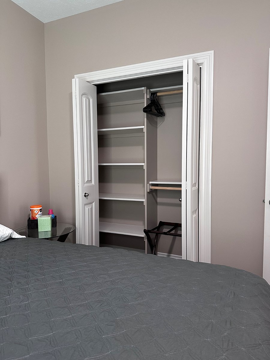 Plenty of closet space.
