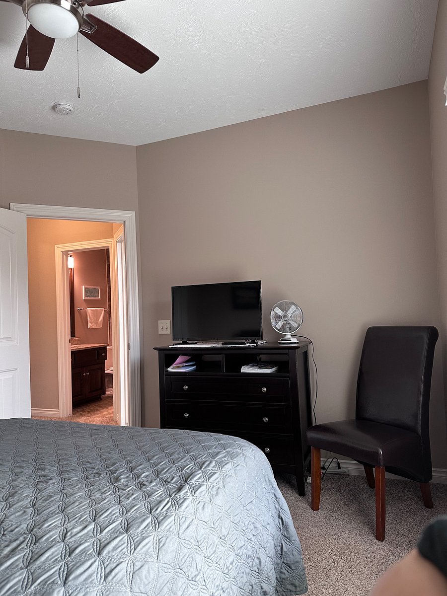 TV, dresser and chair for your use