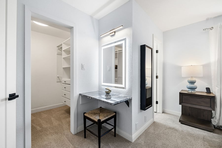 Your private suite includes a walk-in closet and a stylish vanity with LED lightingperfect for getting ready or winding down.