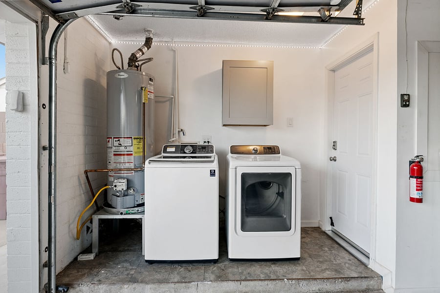 Keep it fresh all stay long  full-size washer & dryer for your convenience.
