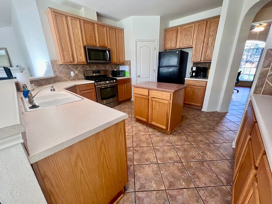Tile floors - recently steam-cleaned