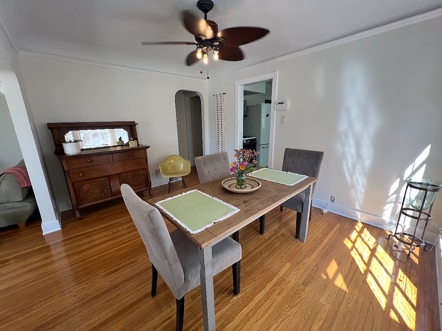 Dining room with sideboard
