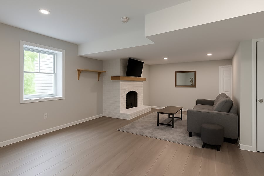 Living Room & Dining Area