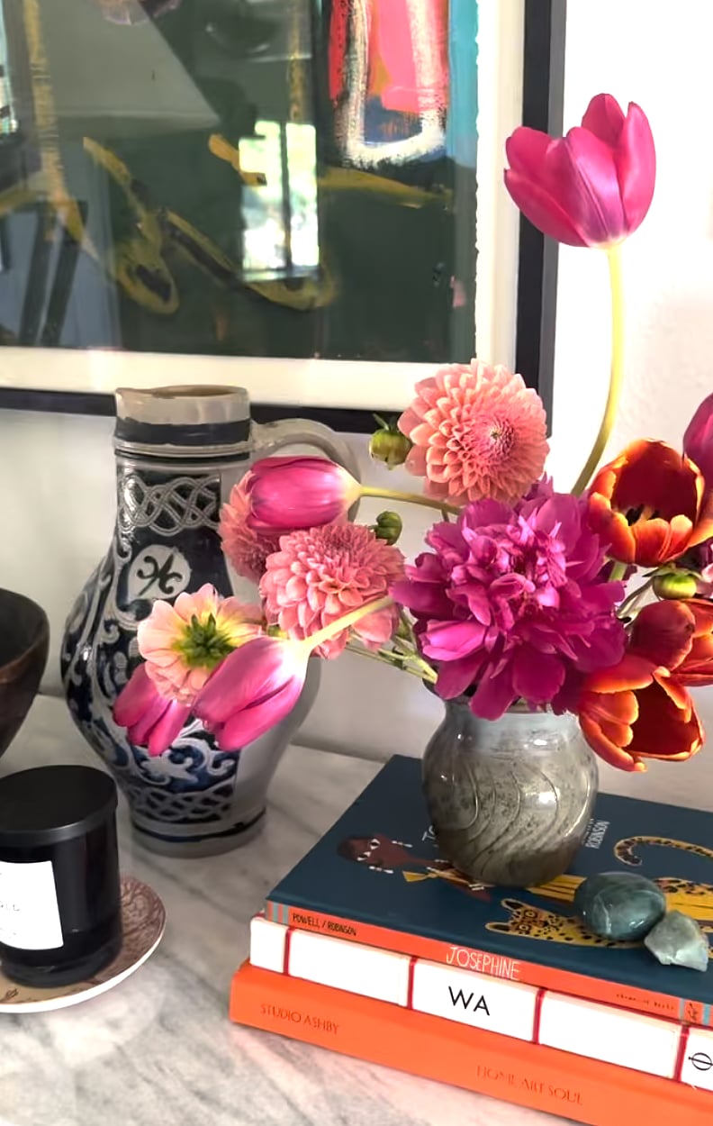 Living Room: Flowers from the garden