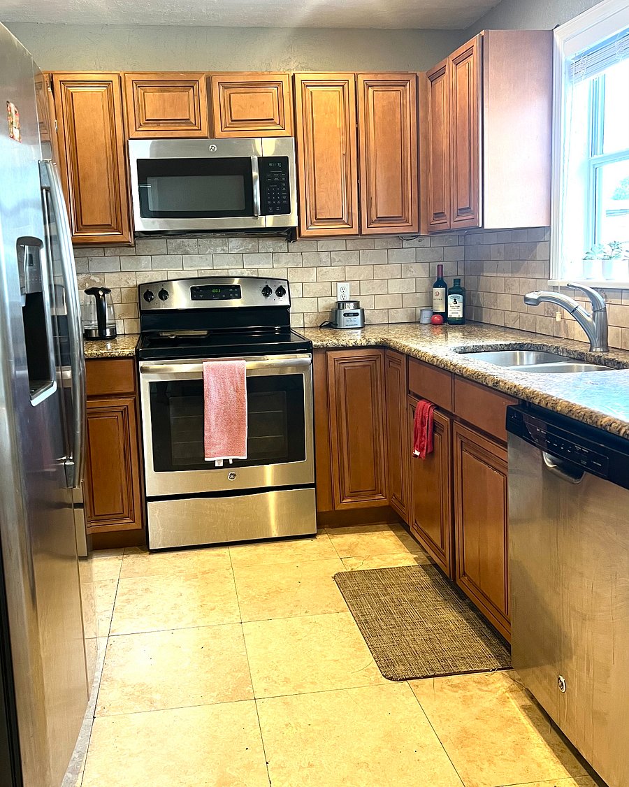 This is the main kitchen which is the only shared space in the home.  Every other photo is your private space.
