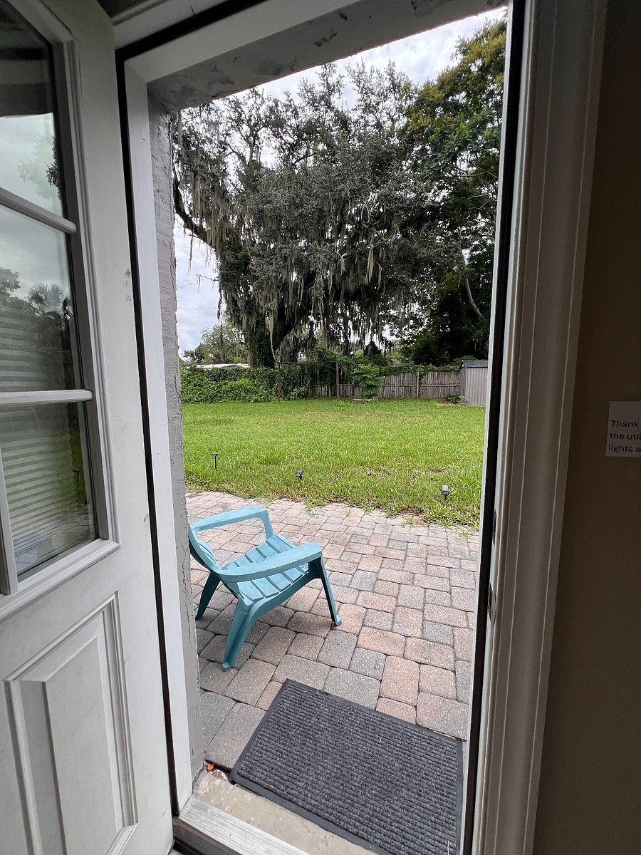Your private backyard and entrance to your space.