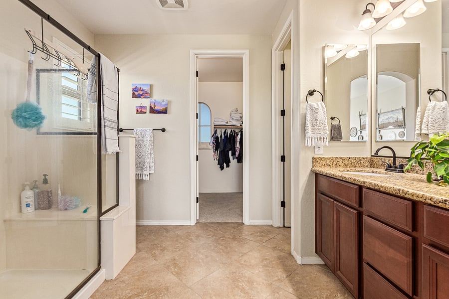 Master Bath with Rain Shower