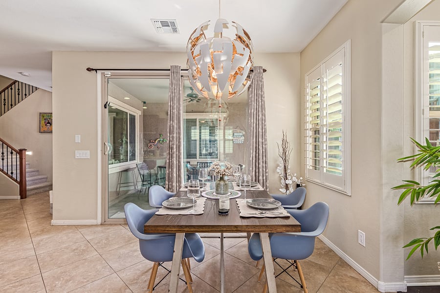 Dining room table and chairs