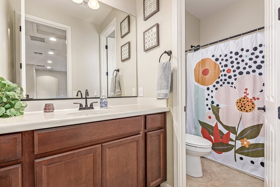 Second Bathroom with tub and shower