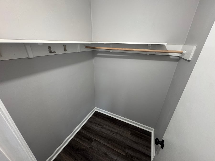 Upstairs bedroom closet