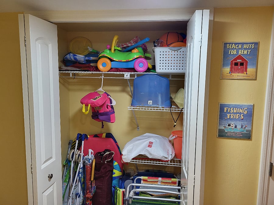 beach gear closet
