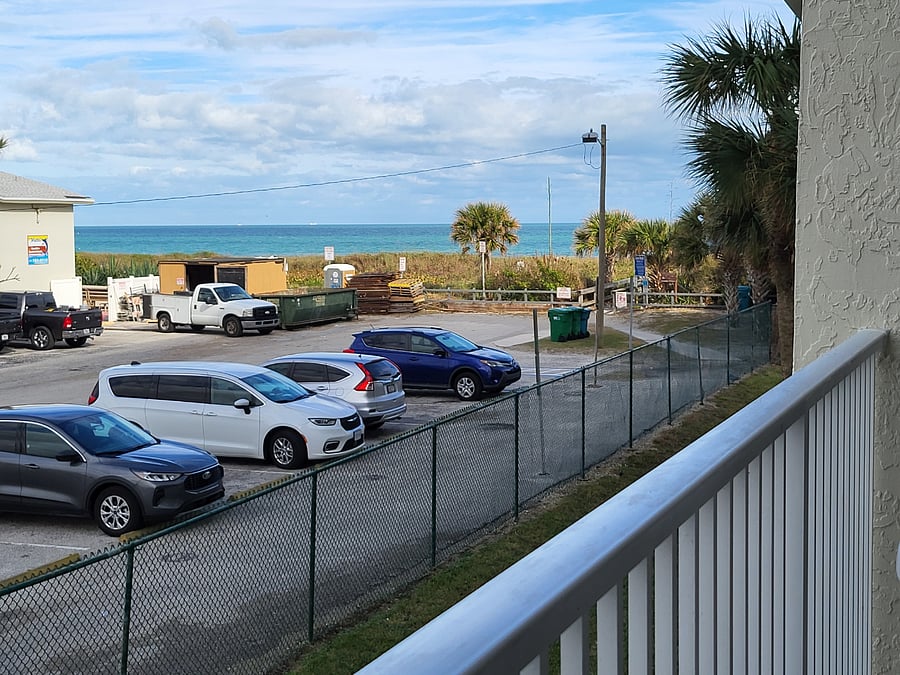 the partial ocean view