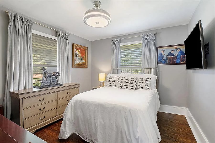Upper level bed room, just off entry way and living room.