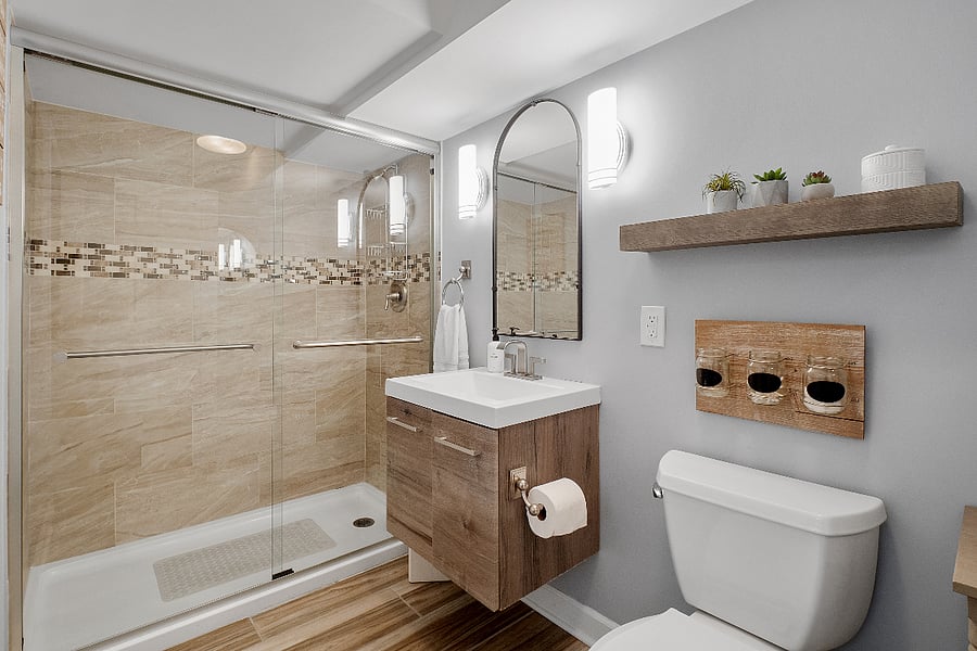 Lower Level- Bathroom attached to Master Bedroom