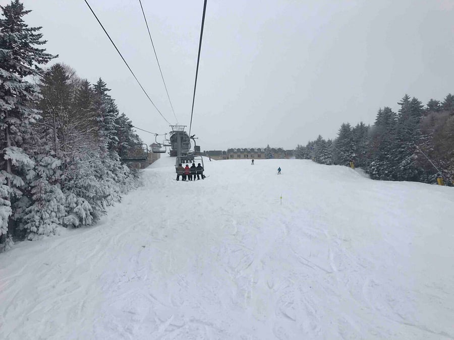 Nice wide trails with Lots of powder!