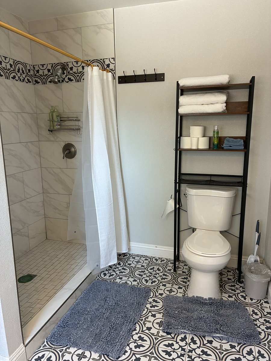 Beautiful spacious shower. 