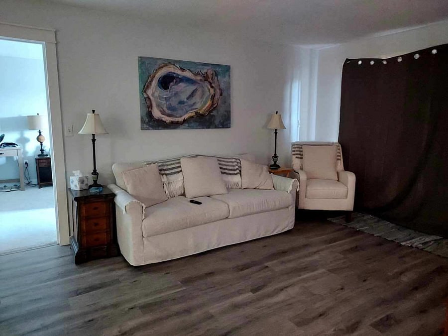 Living room couch.