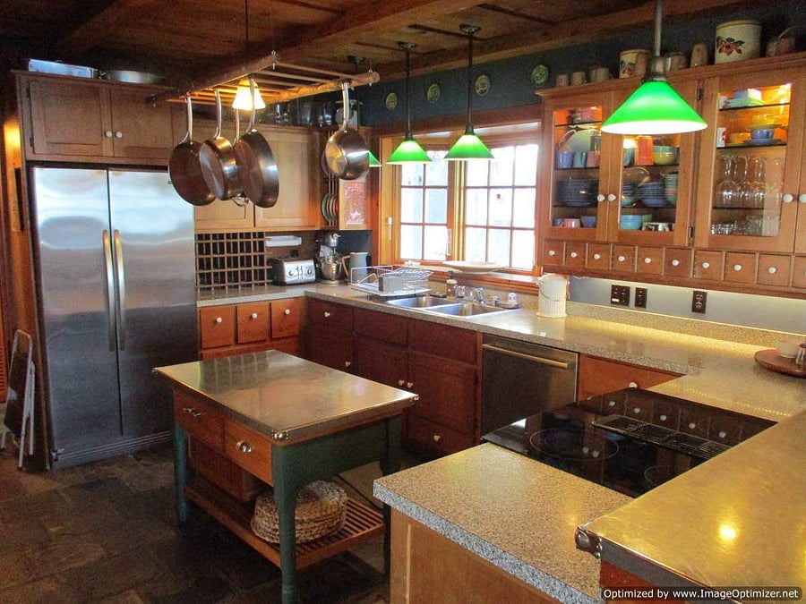 Kitchen with Stainless Steel Appliances and Island