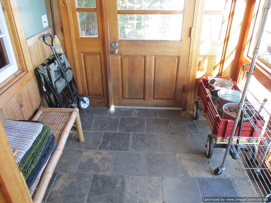 Mud Porch inside of Front Door