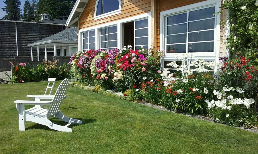 Front Yard Garden in Summer