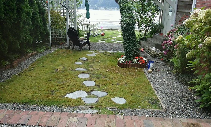 Side Yard (View from Guest House to Beach)