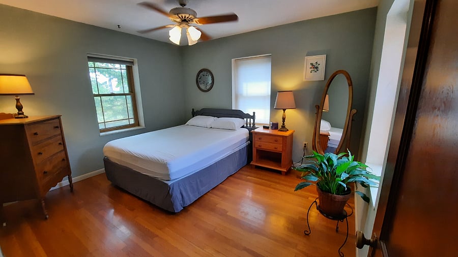 Bedroom 1. Linens and bedspread provided, though not photographed.