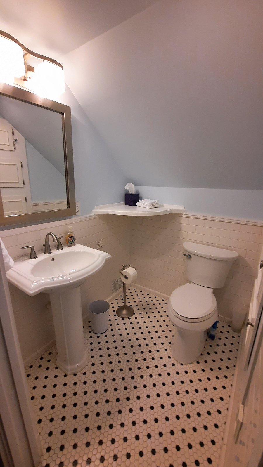 Attic space half bath