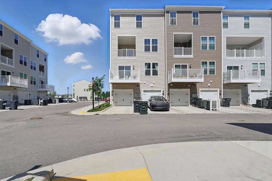 End Home/Rear Garage (first two floors)