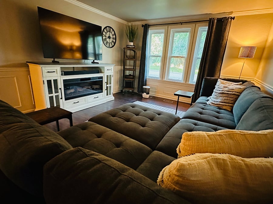 Oversized comfy couch for watching your favorite shows