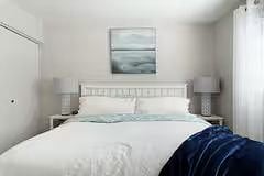 Master bedroom with King size bed 