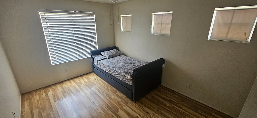 Twin Bed / Closet in room/ ceiling fan. Chest drawer available