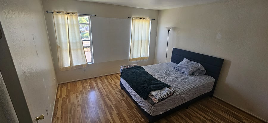 QUEEN BED / STANDING FAN / CHEST DRAWER AVAILABLE