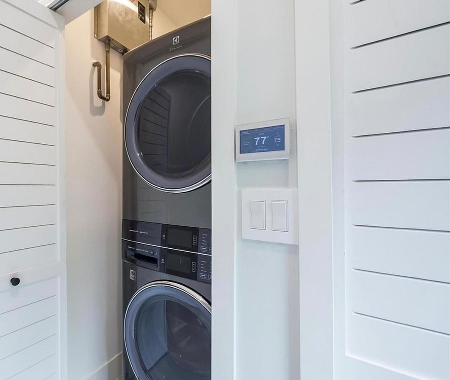 Laundry is in upper floor