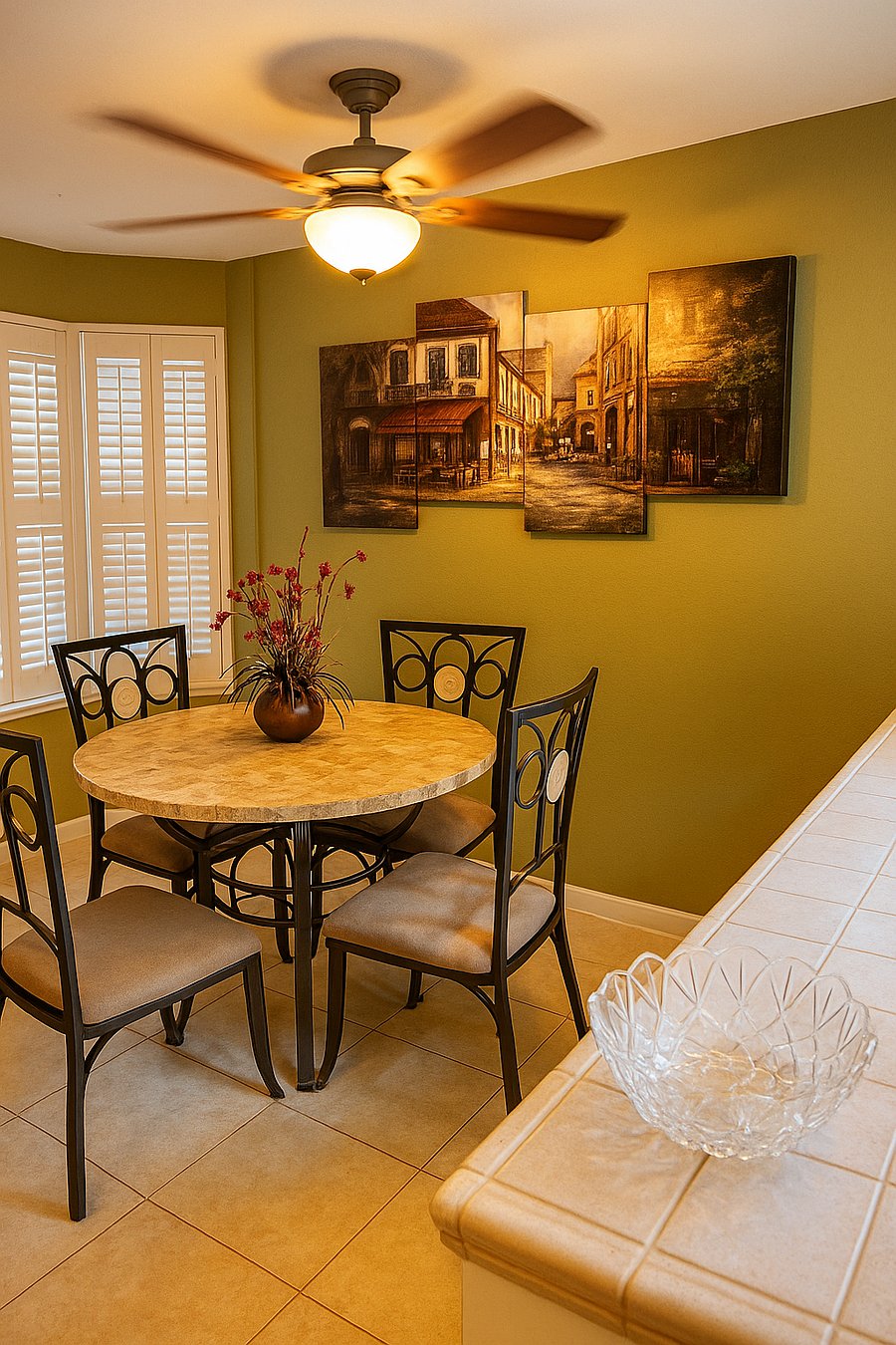 Chef-inspired breakfast nook.