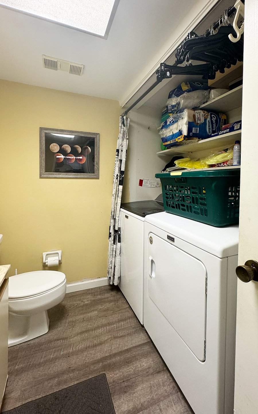 downstairs bathroom/washer and dryer