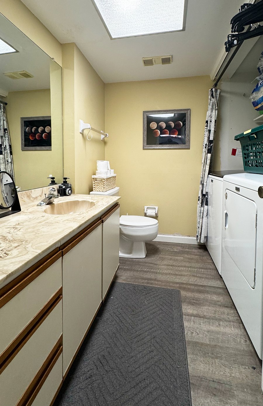 downstairs bathroom/washer and dryer
