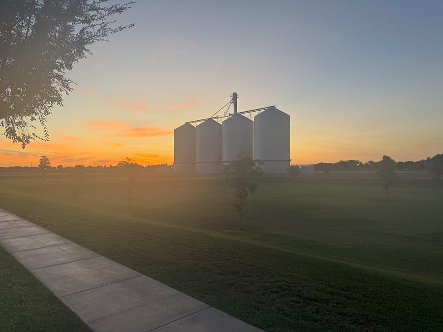 A beautiful view of the silos - a Morrison Ranch landmark