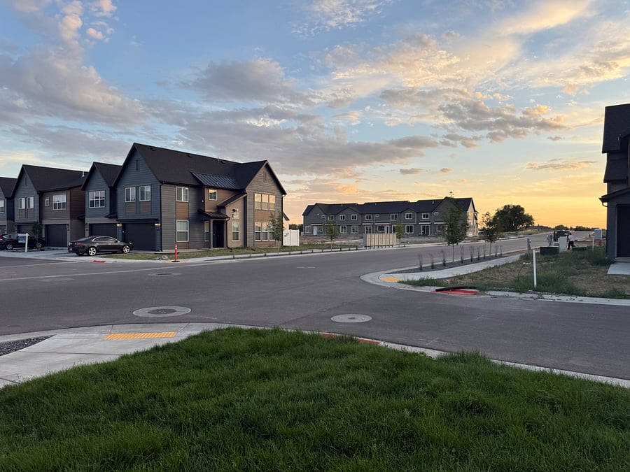 Beautiful sunset views, wide streets, NO overhead power lines. Coming soon volleyball courts across the street