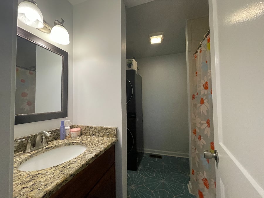 Bathroom 2 - entering from Bedroom 2