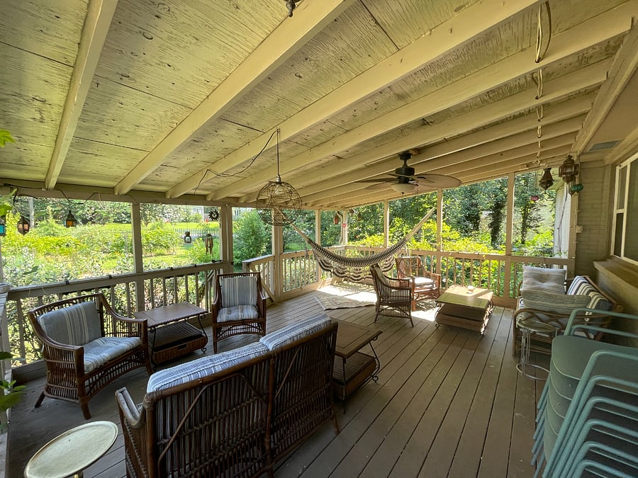 Front Porch, side entry.