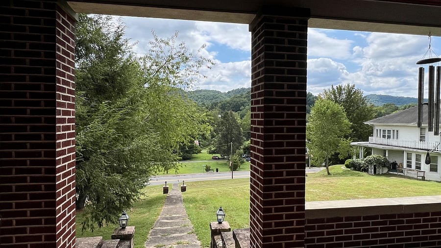View from front porch, over Main St