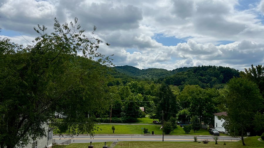 view from front porch