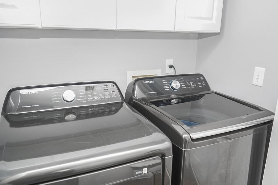 Take advantage of the full-size washer and dryerperfect for keeping your clothes fresh throughout your stay. Easy to use and located in a clean, bright laundry area that's all yours.