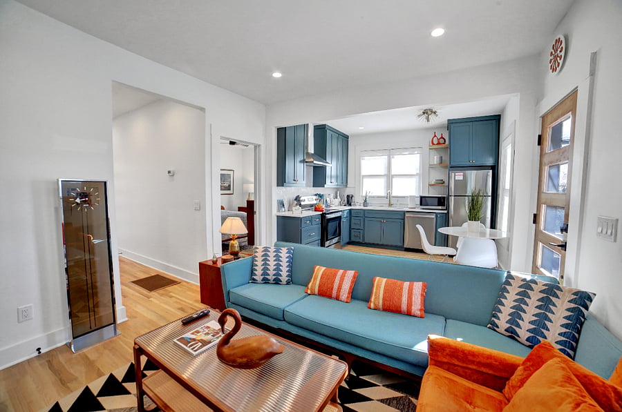 Overview Living Room/Kitchen