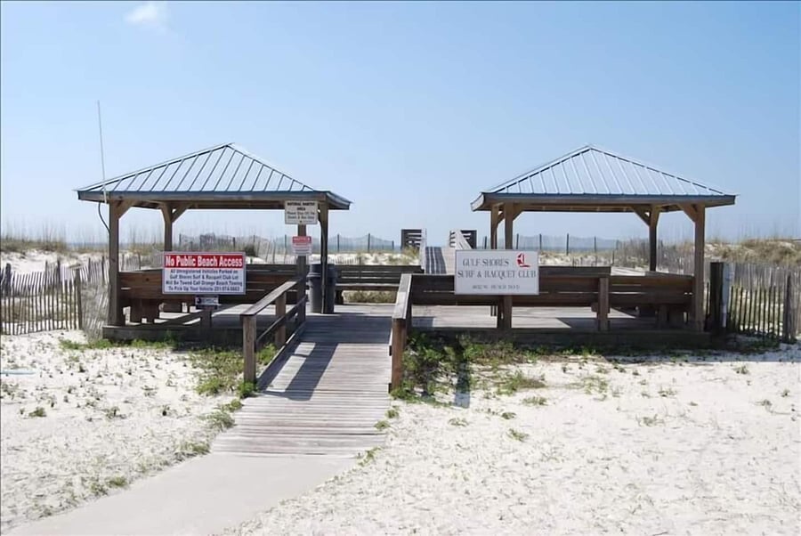 Private deeded beach access