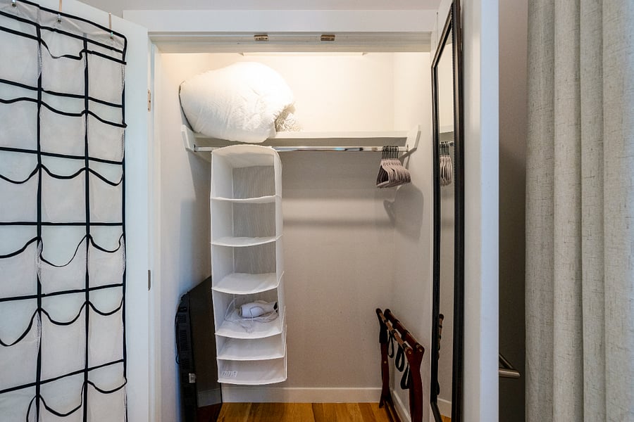 Top floor, room 1 closet