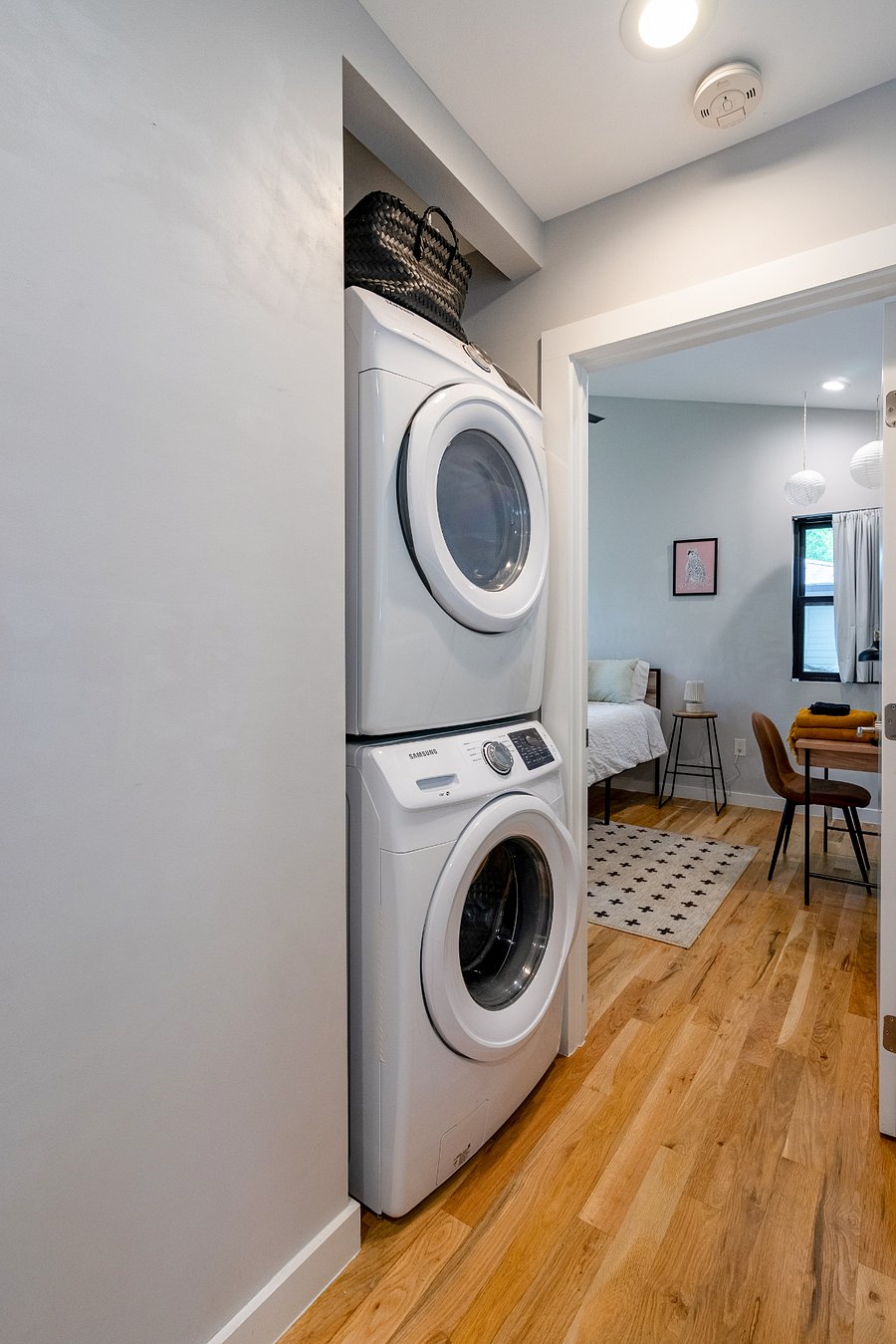 Top floor, laundry