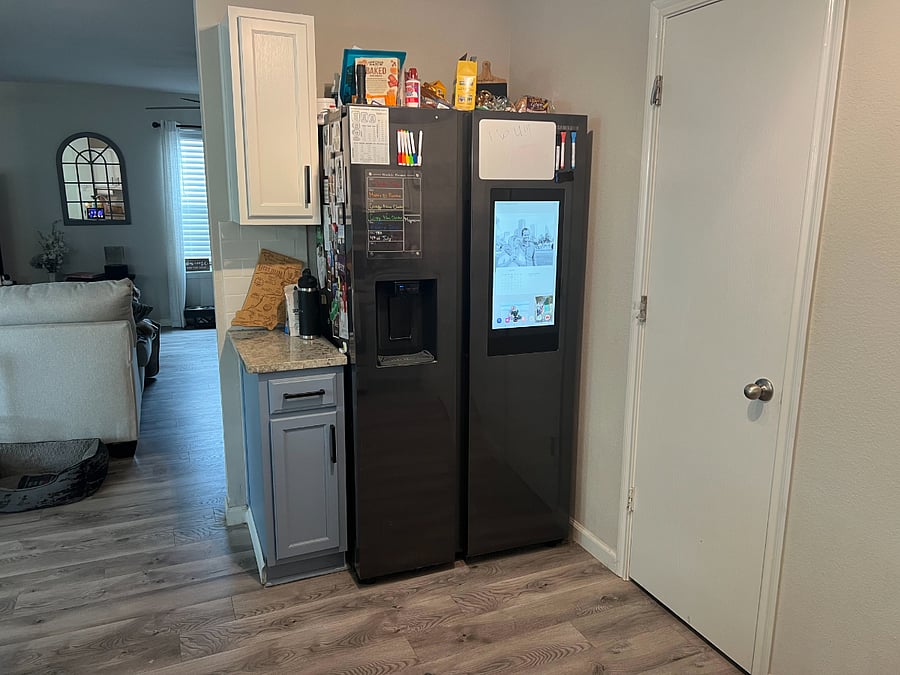 Nice large fridge! I also have another fridge and freezer in the garage with plenty of space!