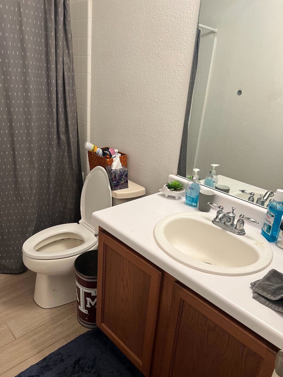 Your bathroom! Stocked and ready to go