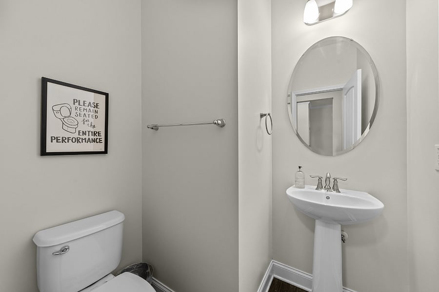 Downstairs half bath